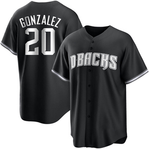 Men's Arizona Diamondbacks Luis Gonzalez White Black/ Jersey - Replica