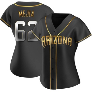 Women's Arizona Diamondbacks Humberto Mejia Black Golden Alternate Jersey - Replica